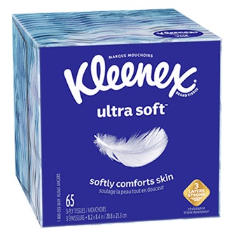 Kleenex Ultra Soft Tissues (60 count cube)
